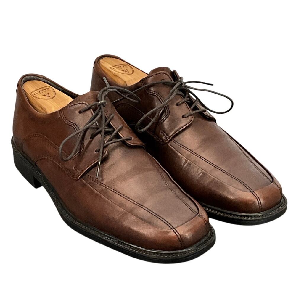 Bostonian Brown Leather Lace Up Dressy Derby Oxford Shoe Men 8M